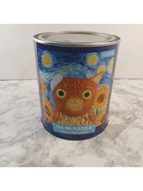 Vincat Van Gogh 100 Piece Tin Puzzle Jigsaw Puzzle Gift Toys Games Adult Kids